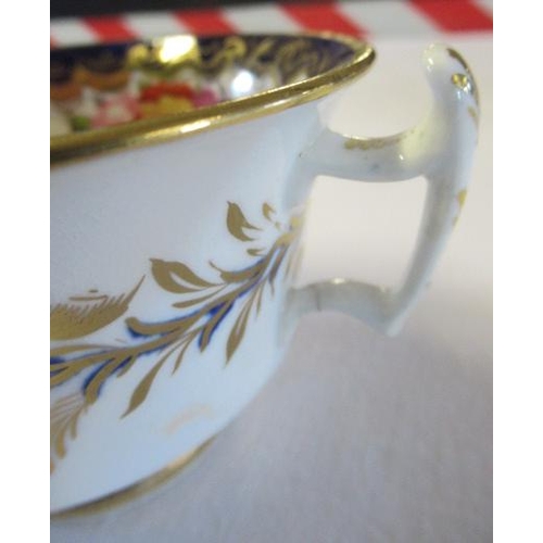 34 - A COLLECTION OF REGENCY PORCELAIN including a Spode gadrooned teacup, two coffee cups and two saucer... 