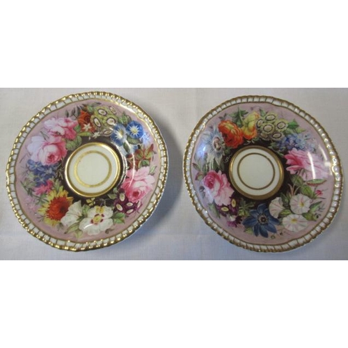 34 - A COLLECTION OF REGENCY PORCELAIN including a Spode gadrooned teacup, two coffee cups and two saucer... 