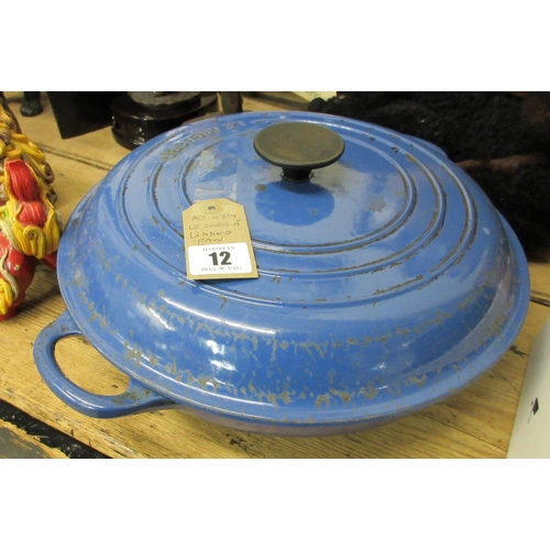 12 - LE CREUSET LIDDED PAN