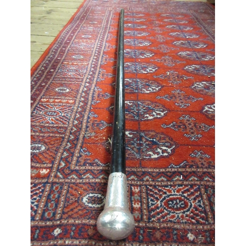 291 - SILVER TOPPED CANE