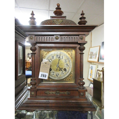 293 - OAK MANTLE CLOCK