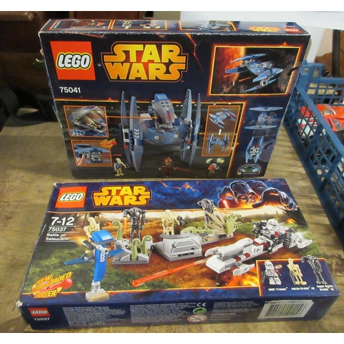 49 - TWO BOXED STAR WARS LEGO SETS 75041 AND 75037