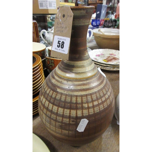 58 - RYE POTTERY VASE