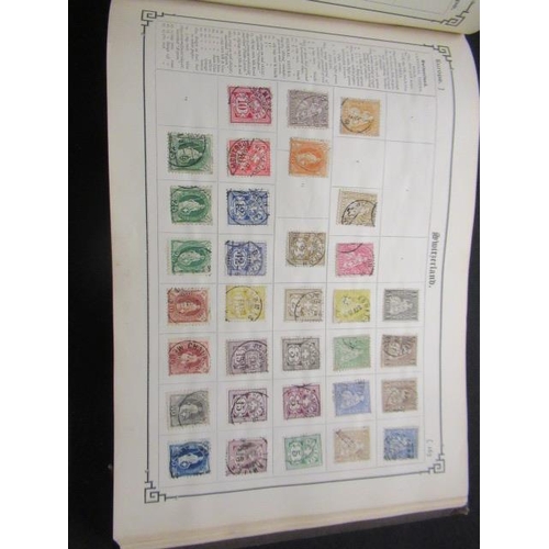 648 - 19TH CENTURY STAMP ALBUM AND CONTENTS