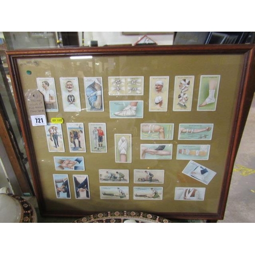 721 - TWO FRAMED WILLS FIRST AID MEDICAL TRADE CARDS