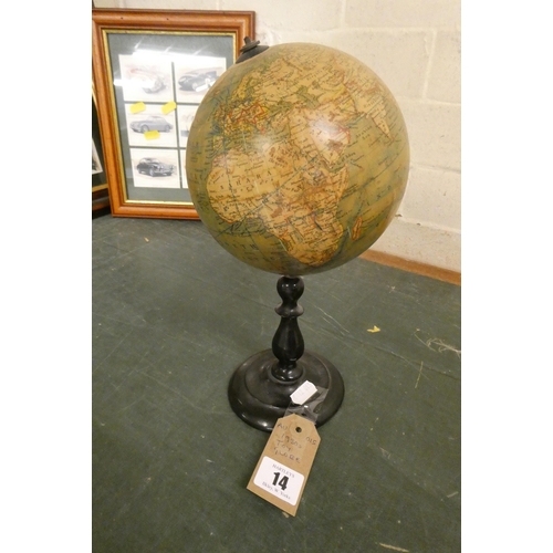 14 - 1930S TOY GLOBE