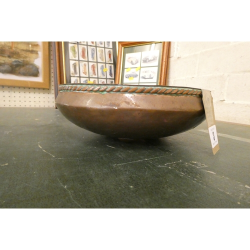 3 - ARTS AND CRAFTS COPPER BOWL