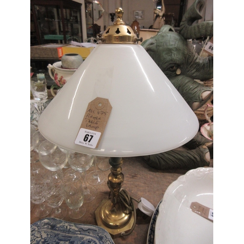 67 - BRASS TABLE LAMP