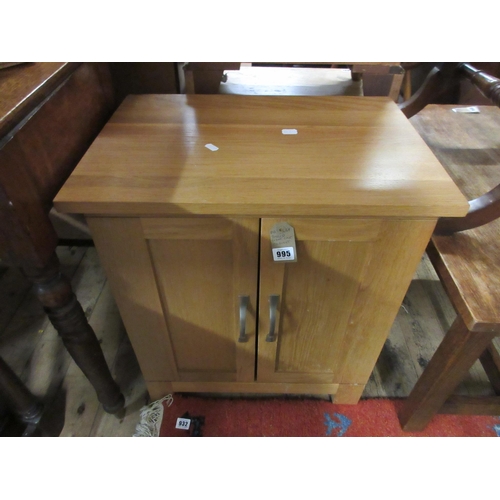 995 - LIGHT OAK CABINET