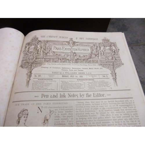 13 - SET OF FOUR LATE VICTORIAN VOLUMES OF THE CABINET MAKER AND ART FURNITURE