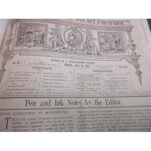 13 - SET OF FOUR LATE VICTORIAN VOLUMES OF THE CABINET MAKER AND ART FURNITURE
