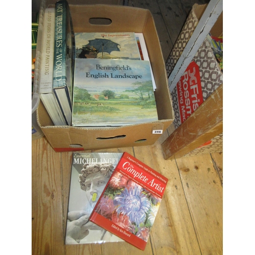 346 - TWO BOXES OF BOOKS