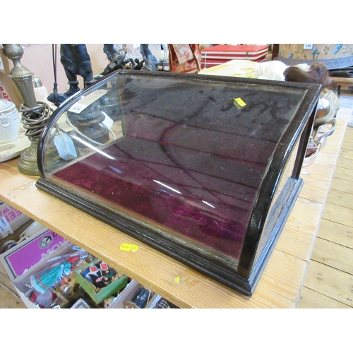 516 - SMALL DISPLAY CABINET WITH CURVED GLASS