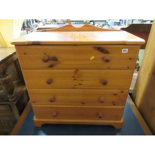 862 - PINE CHEST OF DRAWERS