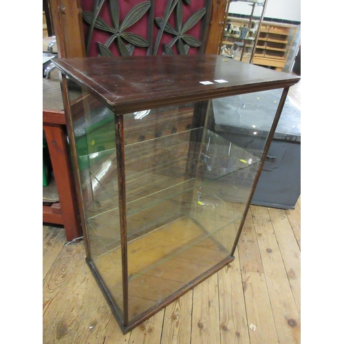 878A - ANTIQUE GLAZED DISPLAY CABINET