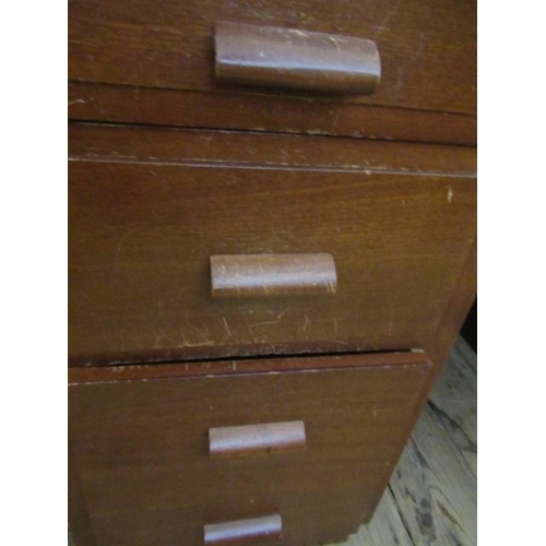 864 - TWIN PEDESTAL DESK