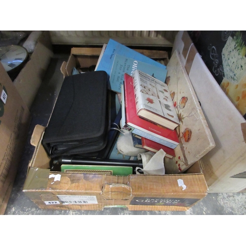 422 - BOX OF MISCELLANEOUS INCLUDING BOOKS