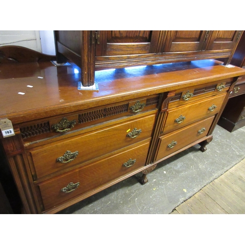 793 - LARGE OAK SIDEBOARD