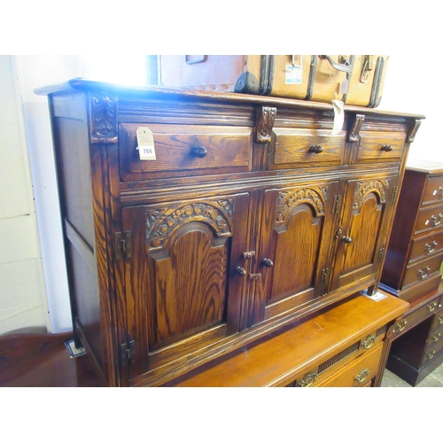 794 - SMALL OAK SIDEBOARD