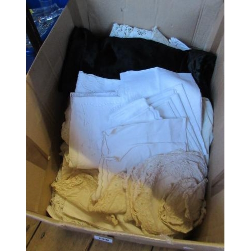 130 - BOX OF LINEN