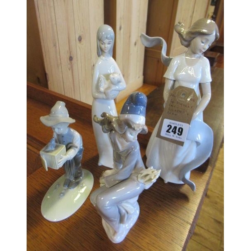 249 - FOUR FIGURES INCLUDING LLADRO AND NAO