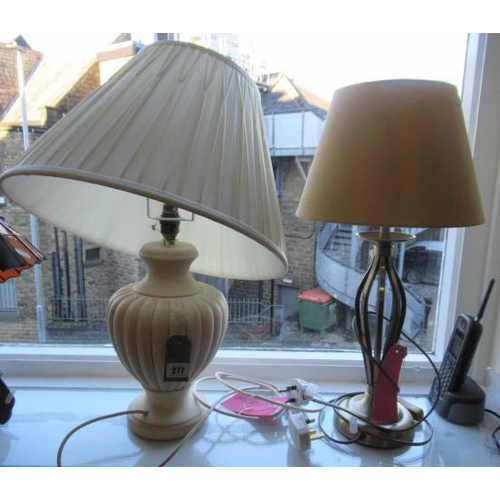 277 - TWO TABLE LAMPS