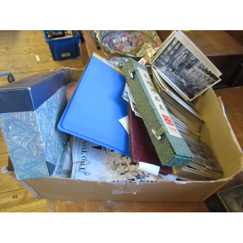 311 - BOX OF EPHEMERA AND POSTCARDS