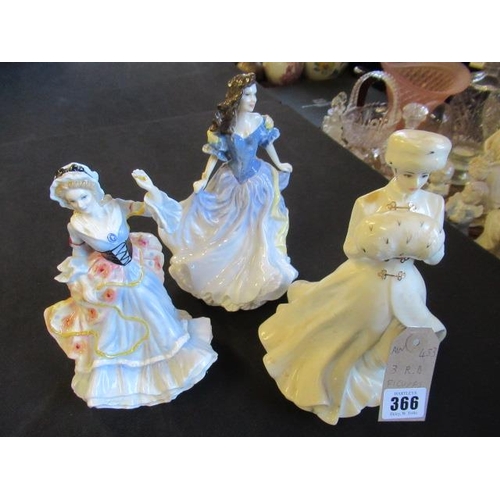 366 - THREE ROYAL DOULTON FIGURES