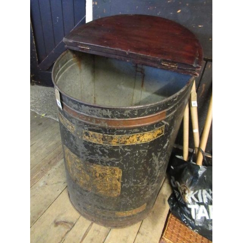 439 - LARGE ANTIQUE TEA BIN