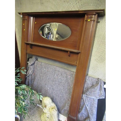 492 - MAHOGANY FIRE SURROUND