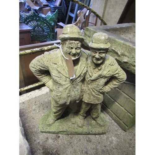 499 - COMPOSITE LAUREL AND HARDY GARDEN ORNAMENT