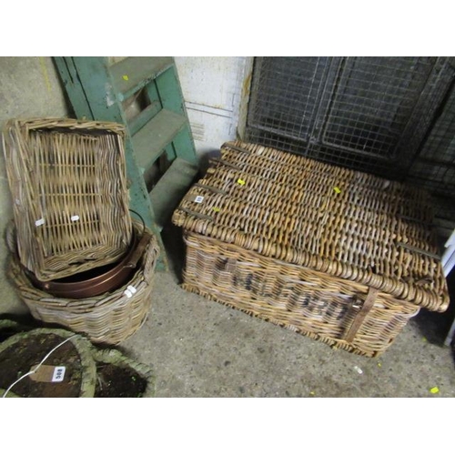 515 - LARGE WICKER BASKET