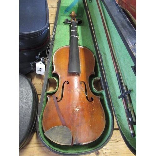 54 - CASED VIOLIN LABEL PURPORTING TO BE STRADIVARIUS