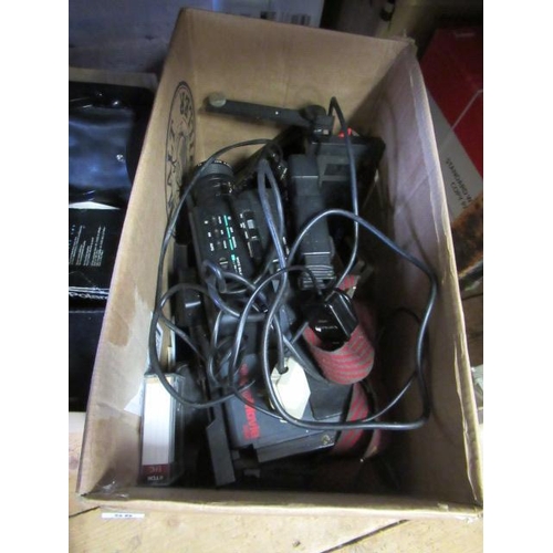 58 - BOX OF CAMERAS ETC