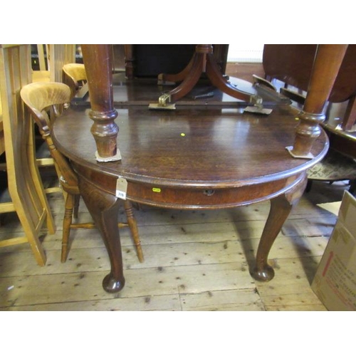 719 - LARGE EXTENDING DINING TABLE WITH THREE LEAVES