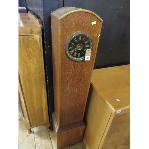 721 - OAK CASED GRANDMOTHER CLOCK