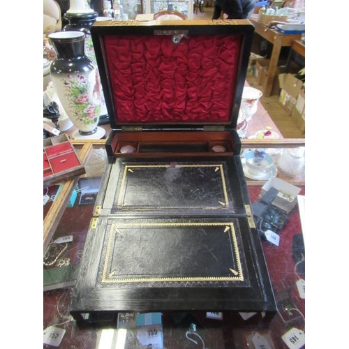 1 - INLAID SEWING BOX / WRITING SLOPE