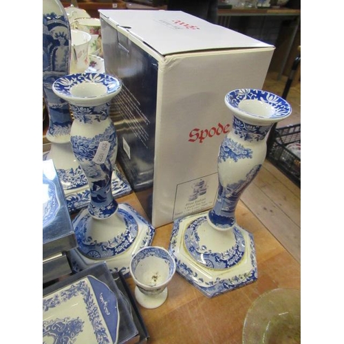 235 - QUANTITY OF BLUE AND WHITE SPODE CERAMICS