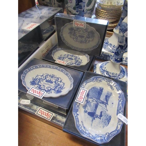 235 - QUANTITY OF BLUE AND WHITE SPODE CERAMICS