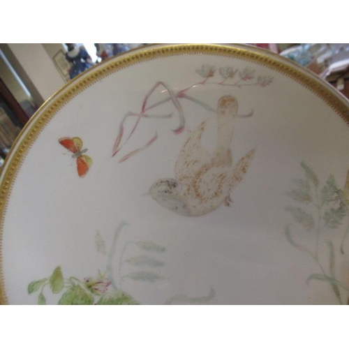 80 - QUANTITY OF CHINA INCLUDING WORCESTER HAND PAINTED BIRD PLATES ETC