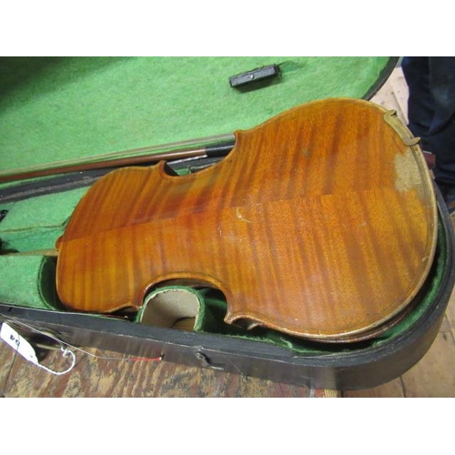 54 - CASED VIOLIN LABEL PURPORTING TO BE STRADIVARIUS