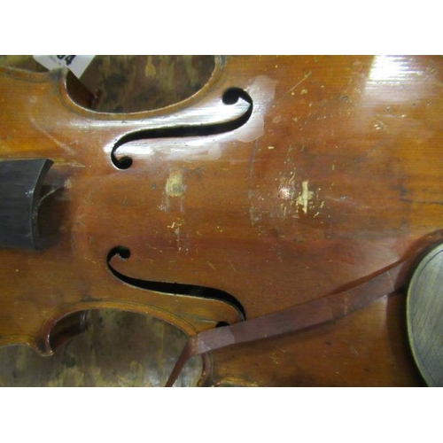 54 - CASED VIOLIN LABEL PURPORTING TO BE STRADIVARIUS