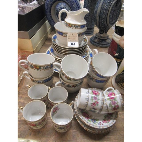 64 - QUANTITY OF CHINA TEA SERVICES