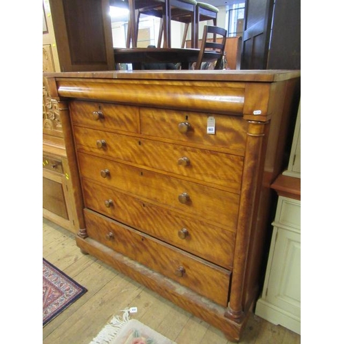 903 - SATINWOOD SEVEN DRAWER CHEST