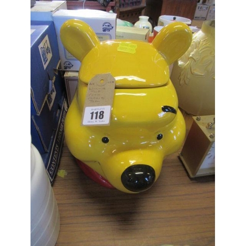 118 - WINNIE THE POOH COOKIE JAR