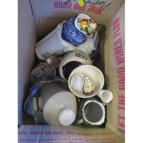 132 - BOX OF CERAMICS