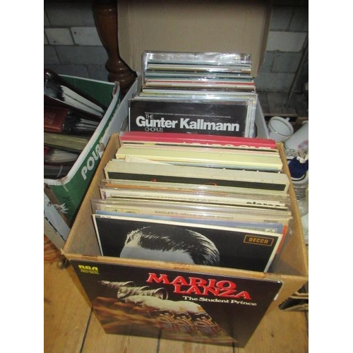 327 - TWO BOXES OF LP RECORDS