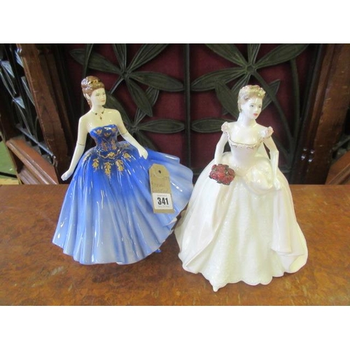 341 - ROYAL DOULTON AND COALPORT FIGURES (2)