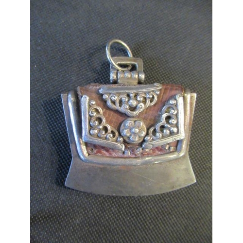 416 - 19TH CENTURY TIBETAN TINDER POUCH