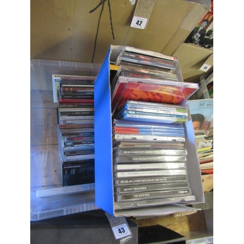 43 - TWO BOXES OF CDS INCLUDING VELVET UNDERGOUND AND CANNED HEAT